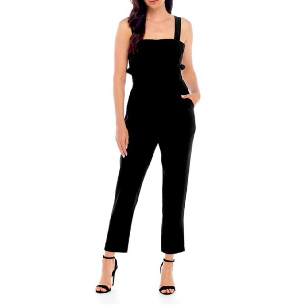 Women’s Black Ruffled BCBG Jumpsuit (size 6) - Picture 2 of 7